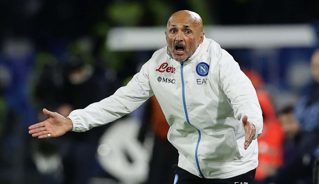 Luciano Spalletti agitato